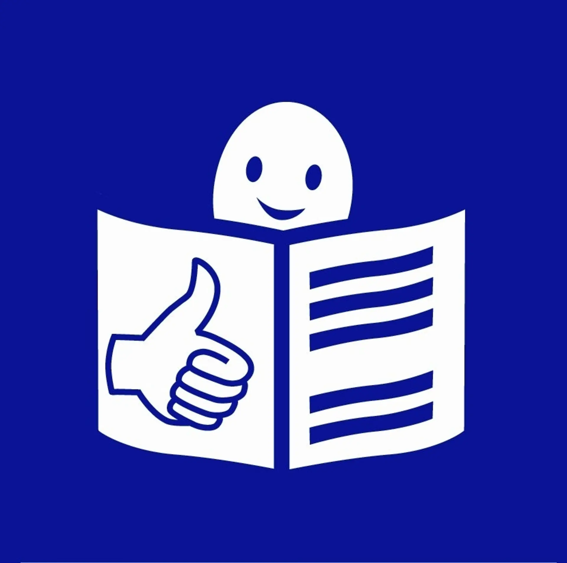 Das Bild zeigt das Europäisches Logo für einfaches Lesen